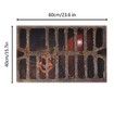 Halloween 3D Illusion Clown Doormat,Halloween Clown Drain Doormat,Home Christmas Decoration Doormat,Horror Movie Clown Halloween Area Carpet Decoration (40x60cm,Brown)