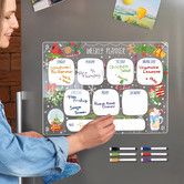 Christmas Dry-erase Magnetic Whiteboard for Fridge Magnets Erasable Weekly Planner Drawing Board Magnetic Bulletin Board Monthly Calendar Size 29.7*21CM