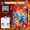 900 Cards Binder PU HOLDER POKENMON With 50 Sleeves, 9-Pocket Card Book Holder for TCG Game Cards Collection, Sports Trading Cards Collector Album