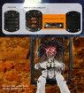 Skeleton Animated Halloween Decorations, Screaming Halloween Decor with Motion Activated & Light Sensor, Spooky Prisoner Cage with Spider Web Haunted House Decorations,Ghost with Long-hair