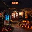 Halloween Haunted House Decoration Window Door Cover,Scary Zombie Hands Halloween Window Cling Window Poster 150 x130 cm
