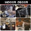 1400 sqft Halloween Spider Webs Decorations with 150 Extra Fake Spiders,Super Stretchy Cobwebs for Halloween decor Indoor and Outdoor
