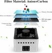 Air Purifier Smokeless Ashtray, Smoke Grabber Odor Eliminator Air Detector Purifier with LED Battery Indicator Rechargeable for Home, Office,Car,bushfires Color Black