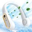 Portable Neck Fan, 5 Speeds Adjustable USB Rechargeable Personal Fan, 720 Cooling Airflow Bladeless Neck Fan with LED Display Fan Camping Office