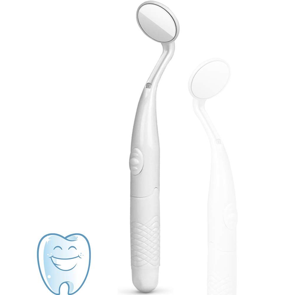 Dental Mirror with Light,Teeth Inspection LED Mirror,Anti-Fog Mouth Mirror,Dentist Oral Care Tool