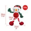 Squeaker Christmas Dog Toys Stuffed Dog Plush Toy Gift for Large Medium Small Dogs Snowman Squeaky Toys for Dogs Interactive Durable Dog Chew Toys for Dogs