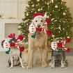 Squeaker Christmas Dog Toys Stuffed Dog Plush Toy Gift for Large Medium Small Dogs Snowman Squeaky Toys for Dogs Interactive Durable Dog Chew Toys for Dogs