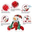 Squeaker Christmas Dog Toys Stuffed Dog Plush Toy Gift for Large Medium Small Dogs Snowman Squeaky Toys for Dogs Interactive Durable Dog Chew Toys for Dogs