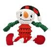 Squeaker Christmas Dog Toys Stuffed Dog Plush Toy Gift for Large Medium Small Dogs Snowman Squeaky Toys for Dogs Interactive Durable Dog Chew Toys for Dogs