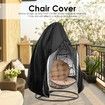 Egg Chair Cover, Large Outdoor Garden Patio Hanging Chair Cover 230x200cm, Waterproof 210D Oxford Fabric Hanging Swing Seat Cover