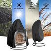 Egg Chair Cover, Large Outdoor Garden Patio Hanging Chair Cover 230x200cm, Waterproof 210D Oxford Fabric Hanging Swing Seat Cover
