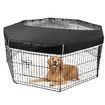 Dog Pen Cover Pet Playpen Cover, Dog Sun Proof Top Cover Pet Pen Mesh Top Cover Fits All Pet Pen 24Inch 8 Panels (Playpen Not Include)