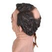 Halloween Natural Latex Old Man Mask, Soft Human Realistic Head Masks,Simulation Creepy Human Wrinkled Face Mask for Halloween Costume Party