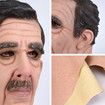 Halloween Natural Latex Old Man Mask, Soft Human Realistic Head Masks,Simulation Creepy Human Wrinkled Face Mask for Halloween Costume Party