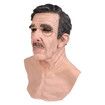Halloween Natural Latex Old Man Mask, Soft Human Realistic Head Masks,Simulation Creepy Human Wrinkled Face Mask for Halloween Costume Party