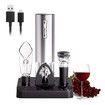 Electric Wine Opener Set with Stand One-click Button Rechargeable Cordless Bottle Openers with Wine Pourer for Home Party Wedding