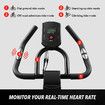Genki Exercise Bike Indoor Spin Bike Stationary Bike Home Gym Bike with LCD Monitor