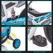 Kids Off Road Ride On Toy Electric 12V Battery Powered Bike Sport Pedal Bicycle Training Wheels High Low Speeds Blue