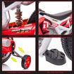 Kids Off Road Ride On Toy Electric Cycle 12V Battery Powered Bike Sport Bike Pedal Bicycle Training Wheel 2 Speeds Red