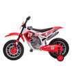 Kids Off Road Ride On Toy Electric Cycle 12V Battery Powered Bike Sport Bike Pedal Bicycle Training Wheel 2 Speeds Red