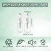 Continuous Spray Bottles For Hair,Ultra Fine Mist Sprayer(200ml/6.8oz 2Pack),Refillable Water Mister for Cleaning,Hairstyling,Plants,Misting & Skin Care Clear
