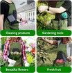 Gardening Apron, Garden Apron with Quick Release Pockets for Harvesting Gardening, Water Resistant Apron for Men and Women