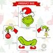 Christmas Decorations for Tree Funny Christmas Tree Ornament Thief Stole Tree Topper Head Arms and Legs for Holiday Xmas Home Party