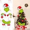 Christmas Decorations for Tree Funny Christmas Tree Ornament Thief Stole Tree Topper Head Arms and Legs for Holiday Xmas Home Party