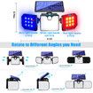 Solar Motion Sensor Light LED Solar Lighting Wall & Warning Light Flashing Cyclically Waterproof for Outdoor Courtyards Hallways Pools