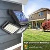 2 Pcs LED Cordless Solar Motion Sensor Lights Waterproof Solar Lights Outdoor Security LED Flood Light