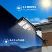 Solar Street LED Light Motion Sensor Remote Outdoor Garden Yard Flood Down Lamp Security Parking Lot Spot Floodlight Pole Waterproof 160 LEDs 200W