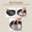 Cast Iron Scrubber for Cleaning Kit of Cast Iron Pan/Pan/Plate Steel Wool Scrubber