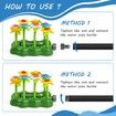 Three Light Modes Flower Sprinkler for Kids Sprinklers for Yard Kids and Toddlers
