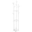 Clothes Coat Hat Rack Hall Stand Hanger Bag Tree Display Shelf Umbrella Garment Shoe Storage Closet Organizer Home Entryway 9 Hooks 3 Tiers