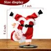 Inverted Rotating Dancing and Singing Music Christmas Animated Electric Santa Claus Toys for Xmas Decorations