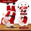 Inverted Rotating Dancing and Singing Music Christmas Animated Electric Santa Claus Toys for Xmas Decorations