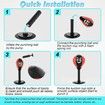 Desktop Punching Bag Stress Buster with Suction Cup for Office Table and Counters Heavy Duty Stress Relief Desk Boxing Punch Ball-Black
