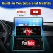 3 in 1 Wireless Carplay and Android Auto Adapter with Netflix YouTube Support TF Card Only for Original Car Models After 2016 with Wired Carplay