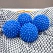 6.5CM Plastic Dryer Balls Laundry Reusable of Blue Colors with Mesh Laundry Bag (Pack of 6 )