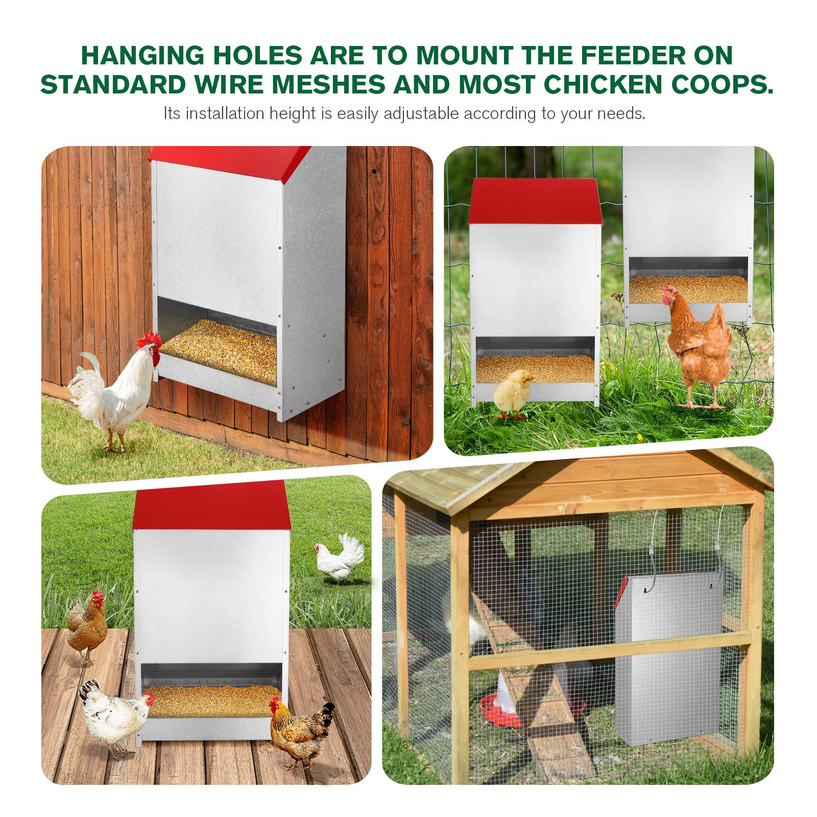 Chicken Food Feeder Auto Treadle Poultry Chook Feed Supplies Automatic ...