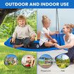 Tree Swing Seat Chair Set Indoor Outdoor Childrens Adult Hanging Playset Rectangular Garden Camping Platform Straps XL Carabiners Kidbot