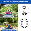 Tree Swing Seat Chair Set Indoor Outdoor Childrens Adult Hanging Playset Rectangular Garden Camping Platform Straps XL Carabiners Kidbot
