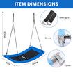 Tree Swing Seat Chair Set Indoor Outdoor Childrens Adult Hanging Playset Rectangular Garden Camping Platform Straps XL Carabiners Kidbot