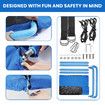 Tree Swing Seat Chair Set Indoor Outdoor Childrens Adult Hanging Playset Rectangular Garden Camping Platform Straps XL Carabiners Kidbot
