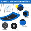 Tree Swing Seat Chair Set Indoor Outdoor Childrens Adult Hanging Playset Rectangular Garden Camping Platform Straps XL Carabiners Kidbot