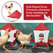 Chicken Feeder Hens Feeding 6KG 8.5L Waterer Set Automatic Food Dispense Rat Bird Proof for Poultry Rabbit With Bucket