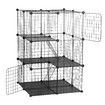 Cat Cage DIY Enclosure Pet Crate Rabbit Hutch Pet Scene Kitty Kennel Bunny Ferret Home Playpen Detachable Metal Wire