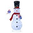 180cm Snowman Christmas Light Outdoor Decor LED Fairy String Ornament Top Hat Candy Cane Xmas Gift Box Collapsible Figurine Holiday 8 Flash Modes