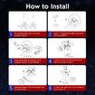 Snowman Christmas Light 150cm 3D Xmas Figure 200 LED String Fairy Decor Lighted Home Outdoor Decoration Ornament Gift Boxes Bag Foldable