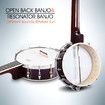 Melodic 4 String Banjo Beginner Music Instrument w / Picks 20 Frets 12 Brackets Gift